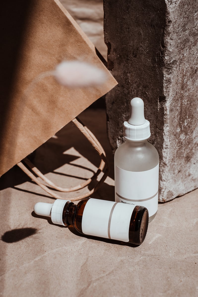 Serum Bottles with Paper Bag